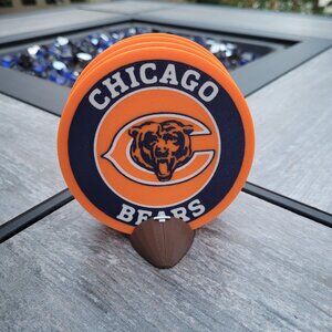 Chicago Bears Coasters Set - 3D Printed - (Set of 4)